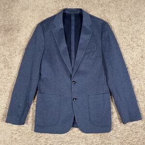 J.Crew Slim-fit Thompson Knit Blazer Blue Size 38R BW430